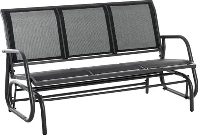 Zdjęcie produktu dla Outsunny Huśtawka Ławka ogrodowa 3-osobowa Ławka parkowa metalowa 151 x 75 x 85 cm 84B-531