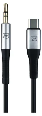 Produktbild von 3mk AUX Cable USB-C - Jack 3,5 mm Adapter Klinke Audio Stereo für Samsung, Huawei, Xiaomi, Oppo, Realme, Oneplus