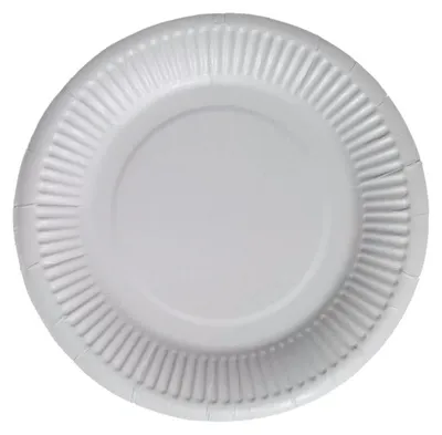 Zdjęcie produktu dla Talerz papierowy biały 18cm, 100szt
