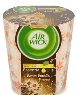 Immagine prodotto di Candela profumata Air Wick agli oli essenziali di vaniglia calda, 105 g