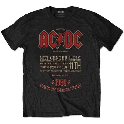 Zdjęcie produktu dla AC/DC Minnesota '80 Black S Koszulka