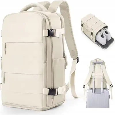 Immagine prodotto di Zaino da viaggio 40x25x20 cm per Ryanair e Wizz Air, porta USB, scomparto per le scarpe