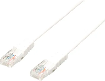 Produktbild von Bandridge, Ethernet-Netzwerkkabel CAT5e UTP RJ45 Stecker/Stecker 7,5m, Weiß