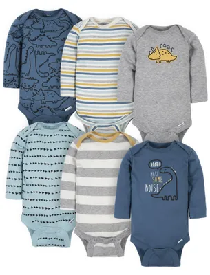 Obrázok produktu pre Gerber Baby, balenie 6 kusov, tričká s dlhým rukávom pre chlapcov