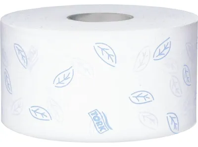 Produktbild von Tork weiches Mini Jumbo Toilettenpapier, 1214 Blätter, Weiß, Papier, 170 m, 14 cm, 9,7 cm