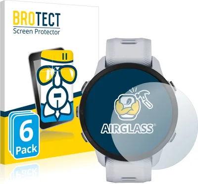Produktbild von 6x BROTECT Schutzglas für Garmin Forerunner 955 Solar / 955 Schutzfolie Panzer Folie Glas Display Schutz klar