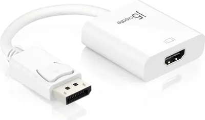 Produktbild von j5create JDA154-N DisplayPort™ zu HDMI™ Adapter, 0,09 m, DisplayPort, HDMI, Männlich, Weiblich, Gerade