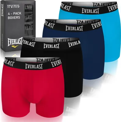Immagine prodotto di Everlast 4-pack - boxer in cotone da uomo, pantaloni da uomo, L