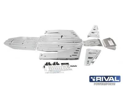 Produktbild von RIVAL Unterfahrschutz Komplett-Kit - Aluminium Polaris RZR 1000 XP/Turbo
