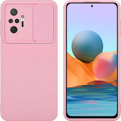 Produktbild von Cadorabo Hülle für Xiaomi RedMi NOTE 10 PRO Schutz Hülle in Rosa Handyhülle TPU Etui Case Cover Kameraschutz