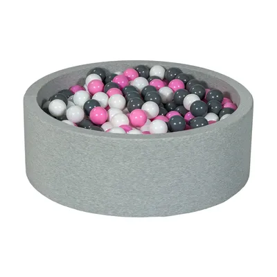 Produktbild von Bällebad Spielplatz + 450 Bälle weiß, hellrosa, grau