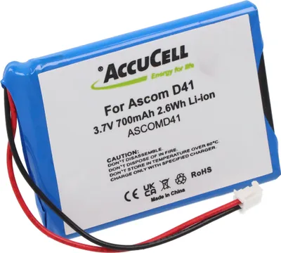 Produktbild von AccuCell Akku passend für Ascom D41 Akku FA01302005, FA83601195