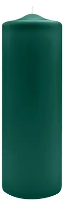 Produktbild von Spitzkopf Stumpen Kerzen Dunkelgrün 30 x Ø 10 cm, 6 Stück