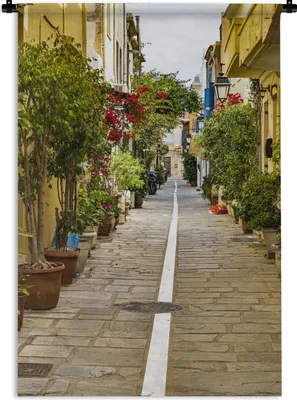 Produktbild von MuchoWow® Wandteppich Wandbehang Kreta - Griechenland - Pflanzen 90x135 cm Tapisserie Dekoration Wandtuch - Baumwolle - Wandskulptur