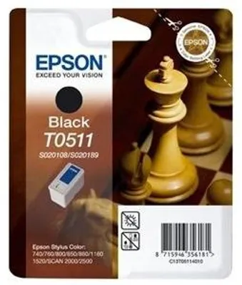 Produktbild von Epson T051 Black Ink Cartridge - Retail Pack (untagged)