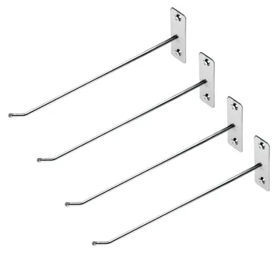 Produktbild von 4-teiliges Haken-Set für Kleidung - Inklusive Halterung und Werkzeugregal