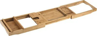 Produktbild von REIKA Badewannenablage Bambus verstellbar von 74,5 - 108,5 cm