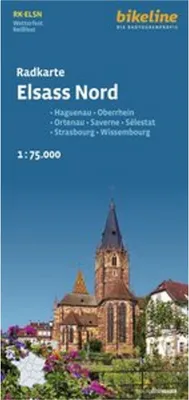 Produktbild von Radkarte Elsass Nord