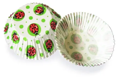 Produktbild von 160x Muffinkapseln Gebäckkapseln Marienkäfer Ø 50 x 30 mm