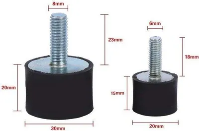 Produktbild von Gummi-Dämpfer M6 M8 Auto Anti-Vibrations-Block 4-Stück