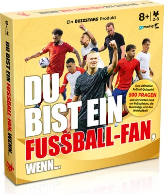 Produktbild von Quizstars Du bist ein Fussball-Fan wenn – Quizspiel mit 500 Fragen ab 8 Jahren