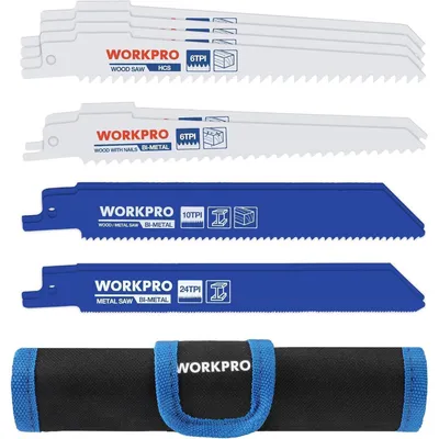 Productafbeelding van Zaagbladen set, 10 stuks, bi-metaal, voor hout, HCS bi-metaal, 10 stuks