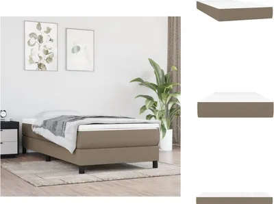 Obrázok produktu pre vidaXL Taštičkový matrac Taupe 100x200x20 cm látka - Matrace
