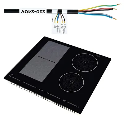 Produktbild von SucceBuy Induktionskochfeld mit 4 Zonen, 7200 W Einbau-Induktionsplatte, 9 Leistungsstufen, LED-Touch-Bedienung, Glaskeramik-Oberfläche und Kindersicherung, ideal für Küche und Wohnmobil
