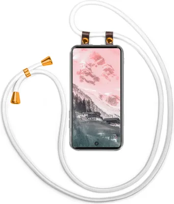 Produktbild von UMHÄNGEHÜLLE + KORDEL für Samsung Galaxy S20 Ultra, Farbe:Weiß