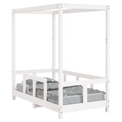 Immagine prodotto di vidaXL Lettino bianco 70x140 cm in legno di pino massiccio
