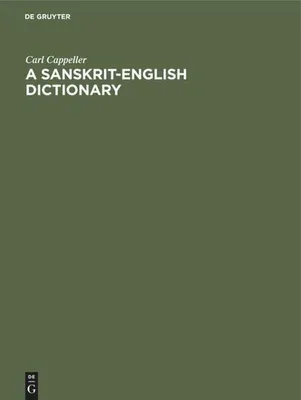 Produktbild von A Sanskrit-English dictionary
