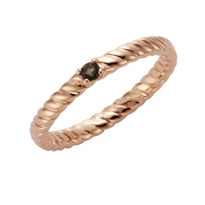 Produktbild von Jamelli Ring 925/- Sterling Silber rot 054 (17,2) Rauchquarz braun 273271079J-2