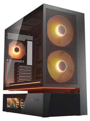 Produktbild von Cougar Gehäuse Midi-Tower CFV235 Vision ARGB Mesh Schwarz - Midi/Minitower - ATX