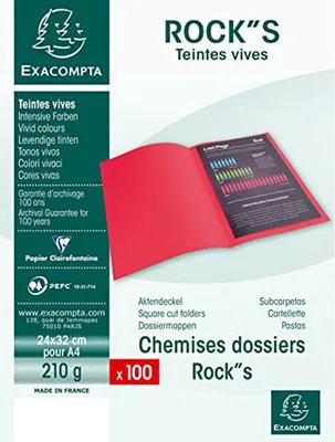 Produktbild von EXACOMPTA Aktendeckel ROCK'S DIN A4 violett 100 Aktendeckel