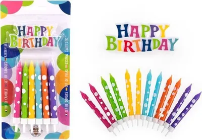 Produktbild von Trendhaus Birthday Fun Geburtstagskerzen 13teilig
