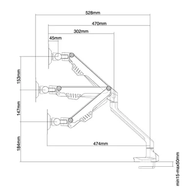 Produktbild von Neomounts Monitor-Tischhalterung