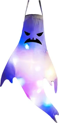 Obrázek produktu pro Halloween Závěsné světlo ve tvaru ducha LED lampa na baterie Závěsné barevné světlo ducha pro Halloween Party Bar Venkovní zahradní dekorace