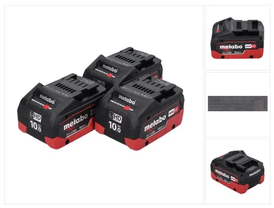 Immagine prodotto di Metabo LiHD Set di 03 batterie 18 V 10,0 Ah sistema CAS (3x 625549000)