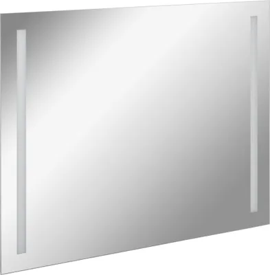 Produktbild von FACKELMANN LED Spiegel linear MIRRORS / Wandspiegel mit LED-   / Maße (B x H x T): ca. 100 x 75 x 2 cm / hochwertiger Badspiegel / moderner Badezimmerspiegel / Breite 100 cm