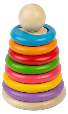 Produktbild von BigJigs Holz Stapelspielzeug geheime FormenHolz Montessori
