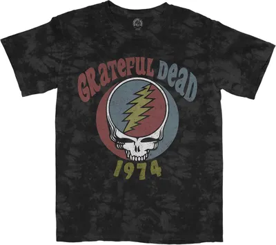 Image de Grateful Dead - "1974" T-shirt homme/femme unie RO4691 (L) (Gris)
