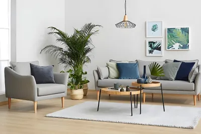 Image de Skye Decor, Ronda - Natural, Tables d'appoint, table gigogne (2 pièces), Naturel, MDF, 70 x 40 x 70 cm