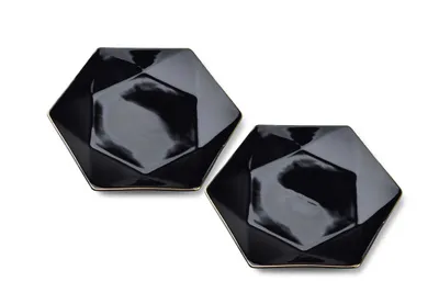 Imagen del producto de Ralph Black: Juego de 2 platos de postre, 24,5 x 21 x 2 cm