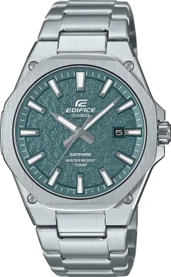 A close-up studio shot of a men's wristwatch.