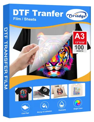 DTF Transferfolie A3, 100 Blatt, matt, für Inkjetdrucker
