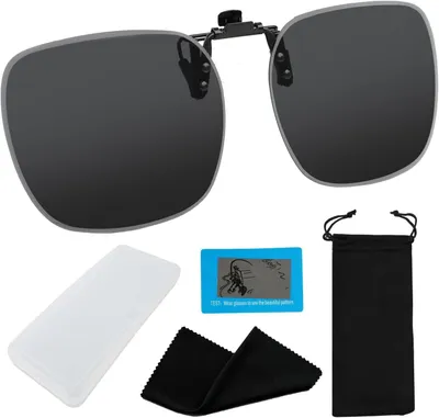 Produktbild von Sonnenbrille mit Clip, polarisierte Gläser, UV400 Schutz, für Brillenträger, Outdoor Sport
