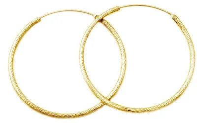 Obrázek produktu pro pozlacené náušnice kruhy ze stříbra AGUC1240/N-GOLD, 4,5 cm