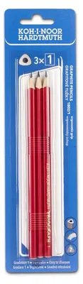 Produktbild von dreickige Graphitstifte - weich - 3er Set