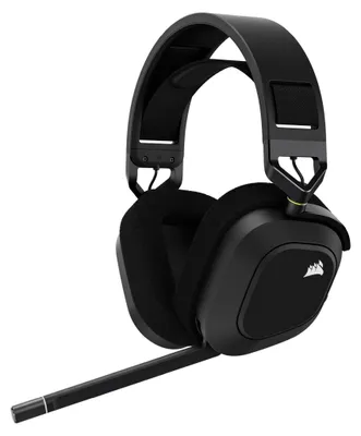 Produktbild von Corsair HS80 RGB, Kabellos, Gaming, 20 - 40000 Hz, 368 g, Kopfhörer, Schwarz