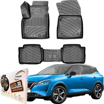 Produktbild von Trimak Autofußmatten kompatibel mit Nissan Qashqai e-Power ab 2022 Auto Allwetter Gummimatten